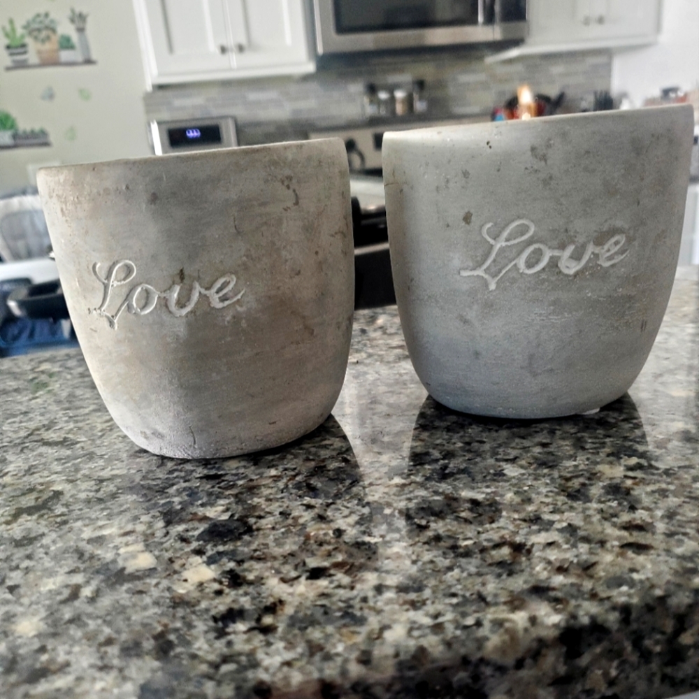 Stone candles